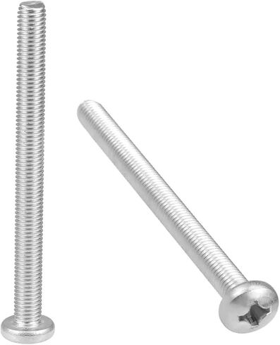M8x70mm Machine Screws Pan Cross Slot Cross Head Screw 304 Stainless Steel Fasteners Bolts 2Pcs in Saudi Arabia