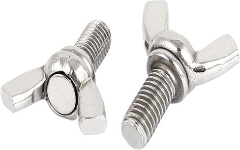 Metric M8 1.25mm Pitch 304 Stainless Steel Wing Butterfly Thumb Screw 5pcs in Saudi Arabia