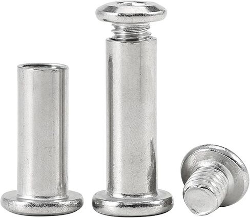 M3 M4 M5 M6 304 Stainless Steel Hexagon Socket Flat Head Edge Chamfer Locking Splint Screws Bolts and Nuts Set for Furniture(M3 Nut L 20mm) in Saudi Arabia