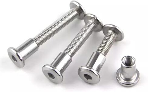 M3 M4 M5 M6 304 Stainless Steel Hexagon Socket Flat Head Edge Chamfer Locking Splint Screws Bolts and Nuts Set for Furniture(M3 Nut L 20mm) in Saudi Arabia