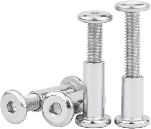 M3 M4 M5 M6 304 Stainless Steel Hexagon Socket Flat Head Edge Chamfer Locking Splint Screws Bolts and Nuts Set for Furniture(M3 Nut L 20mm) in Saudi Arabia