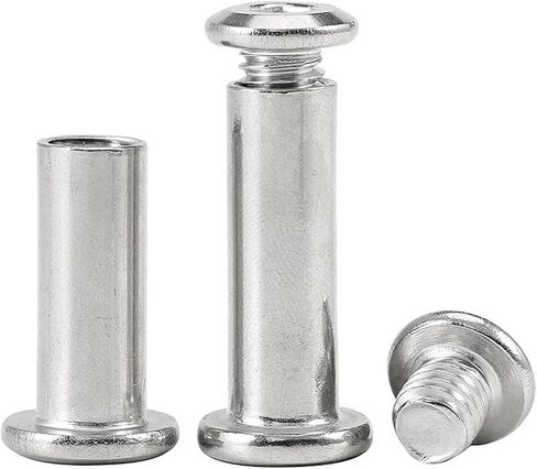 M3 M4 M5 M6 304 Stainless Steel Hexagon Socket Flat Head Edge Chamfer Locking Splint Screws Bolts and Nuts Set for Furniture(M3 Nut L 20mm) in Saudi Arabia