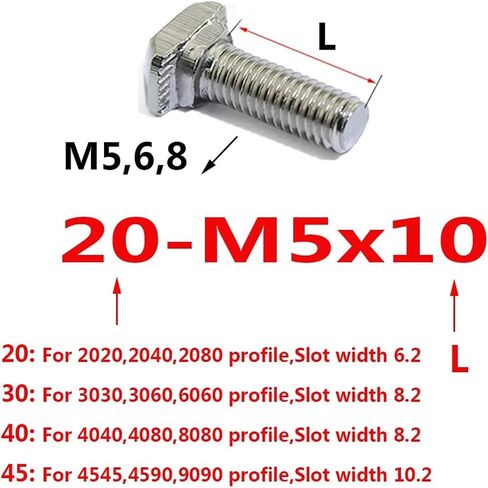 50pcs/lot m5 m6 m8 t blood procks fortener toolstandard t-slotted 20 30 40 series leuminium leuminium tearbilities (20-m5x25mm) in Saudi Arabia