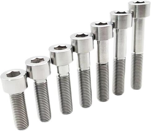 1pc M12 Allen Titanium Bolt Hexagon Hex Socket Cap Screw Pitch 1.25/1.5/1.75mm Length 20-100mm for Auto Motorcycle Modifying(Pitch 1.25mm,M12x75mm(Thread 36)) in Saudi Arabia