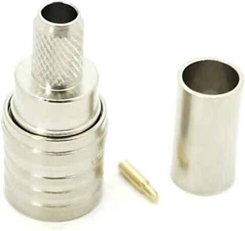 موصل QMA الذكور المستقيم 50Ω إنهاء لحام التهاب الكابل من نوع RG58 C/U للطيران والاتصالات ، والتفصيل المفاجئ ، و 360 درجة دوران الكابل (1) in Kuwait