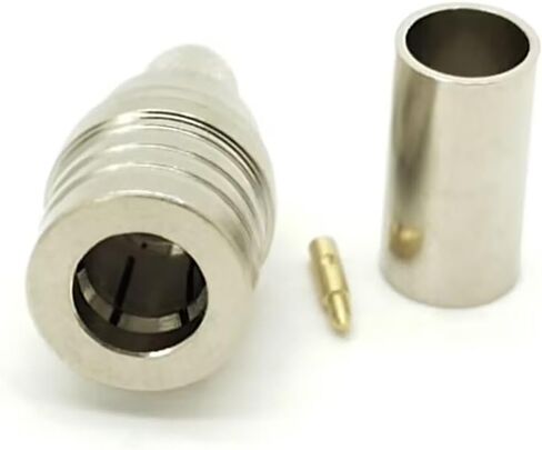 موصل QMA الذكور المستقيم 50Ω إنهاء لحام التهاب الكابل من نوع RG58 C/U للطيران والاتصالات ، والتفصيل المفاجئ ، و 360 درجة دوران الكابل (1) in Kuwait