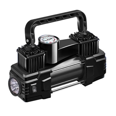 مؤشر 12V 150ppsi Mini Dual Cylinder Heavy Duty Tyre مع ضوء LED (مقياس المؤشر) in Kuwait