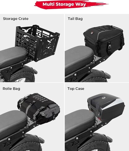 KEMIMOTO Aluminum Rear Rack Compatible with Super73 Z/S Bike Cargo Luggage Rack Electric Bike Super73 Accessories in Saudi Arabia