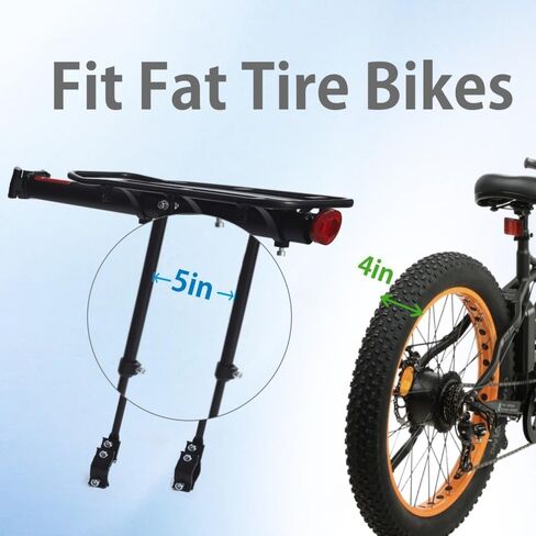 رف دراجة King Mills Fat Tyre و Rack للدراجات الكهربائية ، Parrilla Para Bicicletas Trasera ، أفكار كحف شحن مع سعة الحمل in Kuwait