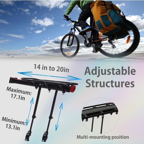 رف دراجة King Mills Fat Tyre و Rack للدراجات الكهربائية ، Parrilla Para Bicicletas Trasera ، أفكار كحف شحن مع سعة الحمل in Kuwait
