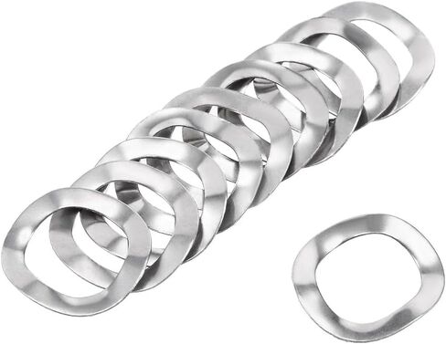 #us 10pcs 12.5mm × 18mm × 0.3 ملم غسالة موجة الصلب المقاوم للصدأ in Saudi Arabia