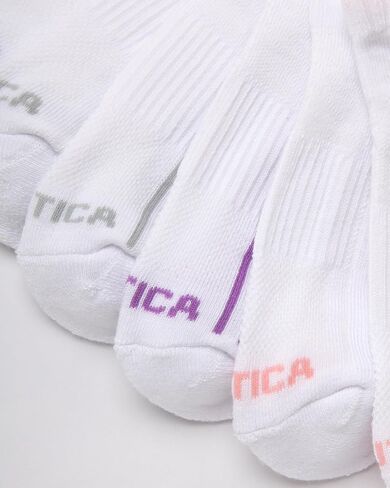جوارب رياضية نسائية من Nautica ذات قصة منخفضة ومبطنة للتحكم في الرطوبة (عبوة من 6 قطع) in Kuwait