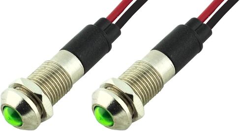 PL8B 8MM 5/16 "220V AC LED Metal Signal Comply Pilot Light (Geeen) in Kuwait