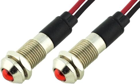 PL8B 8MM 5/16 "220V AC LED Metal Signal Comply Pilot Light (Geeen) in Kuwait