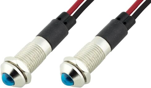 PL8B 8MM 5/16 "220V AC LED Metal Signal Comply Pilot Light (Geeen) in Kuwait