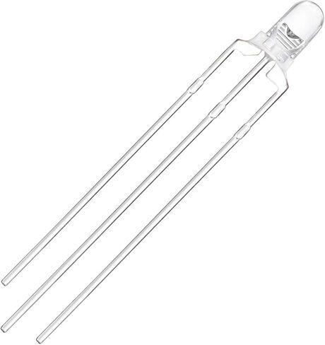 Chanzon 100 PCS 3MM 3MM LED LED مصابيح الصمام الثنائي LED شائعة (BICOLOR الشفافة الجولة) in Saudi Arabia