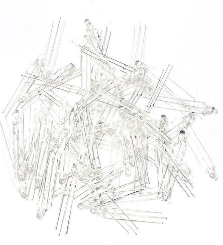 Chanzon 100 PCS 3MM 3MM LED LED مصابيح الصمام الثنائي LED شائعة (BICOLOR الشفافة الجولة) in Saudi Arabia