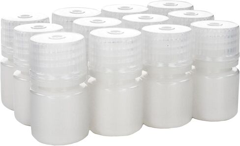 EISCO -حزمة من 12 ، 8 مل في الفم الضيق HDPE الكاشف الشفاف الشفاف مع أغطية البولي بروبيلين ، غير سريلي ، مقاومة للتسرب ، مقاومة كيميائية ، -100 إلى 120 درجة مئوية نطاق درجة الحرارة ، تخزين المختبر والنقل in Saudi Arabia