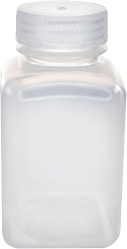 EISCO - Pack of 12, 250mL Square Polypropylene Reagent Bottles with Wide Mouth Polypropylene Caps, Translucent, Autoclavable, Leak-Proof, Chemical Resistant, 0-135°C in Saudi Arabia