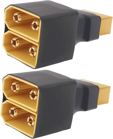 2pcs 1 Male to 2 Female Parallel Adapters XT90 Parallel Male to Female Plugs Connector Adapter for Quadcopters Multirotors Lipo Battery in Kuwait