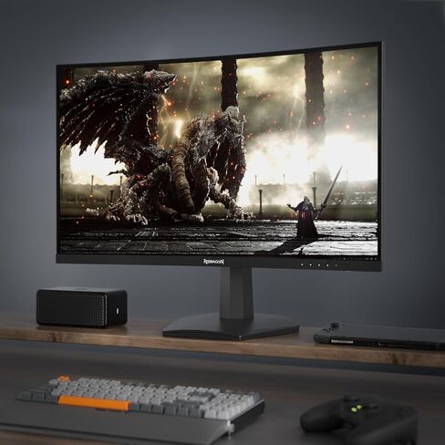 Redragon 27" 4K Flat Gaming Monitor - Mini-LED, UHD 3840x2560, 160Hz, 1ms Response Time, FreeSync Premium & G-Sync Compatibility, 105% NTSC, Tilt Adjustable, HDMI/DP/Type-C Compatible, VESA Wall Mount in Saudi Arabia