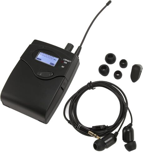 Bodypack Receiver 550 to 580MHz Stereo Earphone Monitor Receiver for Band Stage Studio in Saudi Arabia