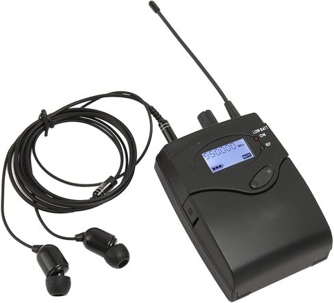 Bodypack Receiver 550 to 580MHz Stereo Earphone Monitor Receiver for Band Stage Studio in Saudi Arabia