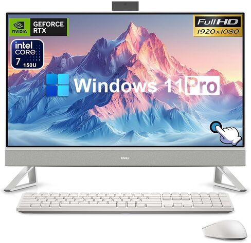 Dell Inspiron 7730 All-in-One Computer-27 Ing FHD Disples Touchnen Display • Intel 10-Core 7 150U • NVIDIA GEFORCE MX570A • LIFETIME in Kuwait