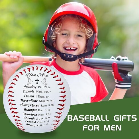 Religious Baseball Gifts for Men and Women – Baseball Birthday, Baptism, First Communion, Confirmation Gifts – Personalized Inspirational Bible Verse Baseball Decor for Godson, Daughter, Athletes in Kuwait