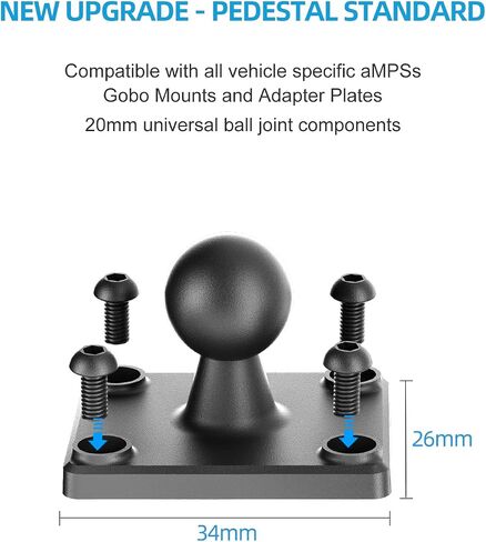 OHLPRO Tablet Wall Mount Holder, iPad Wall Mount for 7–11" Tablets, 360° Dual Ball Head Arm, Screw Mounted Base, Adjustable Tablet Stand for Kitchen, Gym, Office, Bathroom, Warehouse in Saudi Arabia
