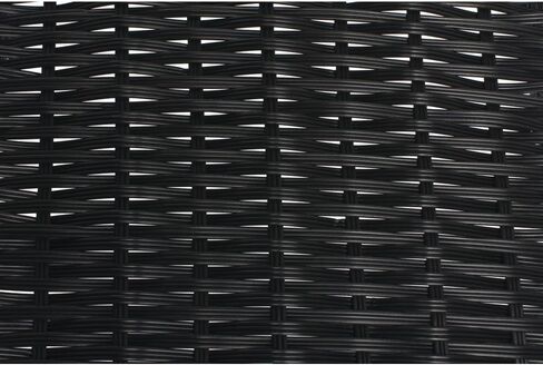 Hubert Wicker تبدو سلة تخزين مدبب ، أسود مستطيل- 15 1/2 "L x 12" D X 1 1/2 "إلى 4" H in Saudi Arabia