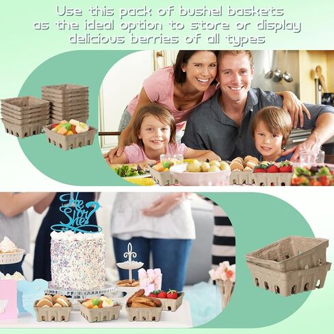 Zhehao 150 PCS اللب الطبيعي ليف سلة توت سلة الشراب المنتجات إنتاج سلة حاويات المزارعين سوق الفراولة الورقية in Kuwait