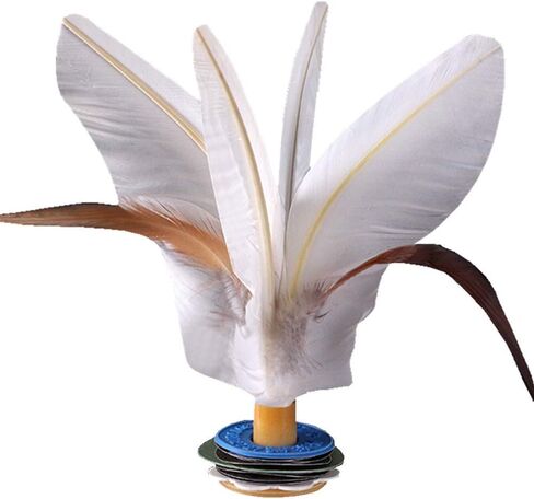 Opob 5 PCS Kick Shuttlecock Chinese Jianzi Colorful Foot Foot Foot Shuttlecock Sports Outdoor Toy Game Movement (White ، Right: 14cm/5.51 ") in Saudi Arabia