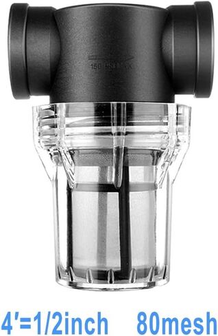 مضخة المياه مضخة مرشح مصفاة الشبكة 40/80 شاشة شبكة لنظام الري في الحديقة مع 1/2 3/4 1 بوصة موصل الخيط الإناث شفاف (3/4inch 40 شبكة) in Kuwait