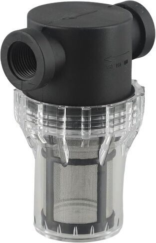 مضخة المياه مضخة مرشح مصفاة الشبكة 40/80 شاشة شبكة لنظام الري في الحديقة مع 1/2 3/4 1 بوصة موصل الخيط الإناث شفاف (3/4inch 40 شبكة) in Kuwait