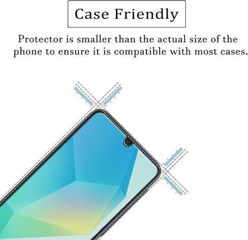 Samsung Galaxy F55 Screen Protectors (3 Pack), 9H Tempered Glass Film for Samsung F55/M55 Anti-Scratch Anti-Fingerprint Glass Screen Protectors Zero Bubbles Ultra-clear 99.99% in Saudi Arabia