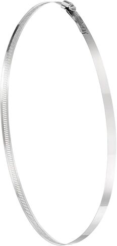 uxcell 1 Pcs Hose Clamps, Stainless Steel 13-3/4"- 15 3/4"(350-400mm) Adjustable Worm Gear Drive Hose Clamps Pipe Clamp for Plumbing Dishwasher Automotive Washing Machine, Silver in Saudi Arabia