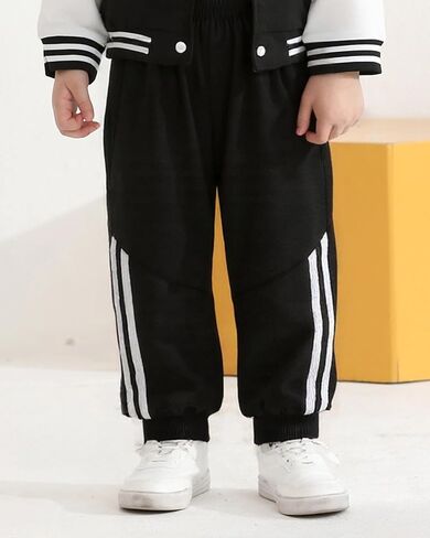 Boys Pants Toddler Kids Boys Sweatpants 3 Pack Elastic Waist Joggers Athletic Pants 3T 4T 5T Size 6 7 in Kuwait