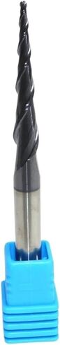 10pcs-r0.75*D6*30.5*75L ، HRC55 CNC CANC Carbide Tialn Taper Ball Inde Malle ، بتات مخروطية كروية ، قاطع طحن الخشب in Saudi Arabia