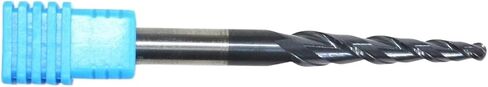 HRC55 Solid Carbide D6*R1.5 * 30.5 * 75L TiALN Coated Taper Ball Nose End Mill,Cone milling Cutter,Spherical Woodworking Router bit(1PCS) in Saudi Arabia