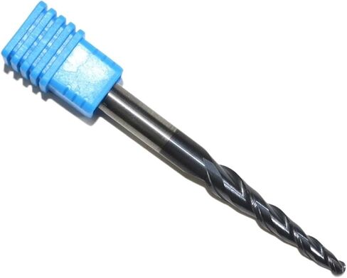 HRC55 Solid Carbide D6*R1.5 * 30.5 * 75L TiALN Coated Taper Ball Nose End Mill,Cone milling Cutter,Spherical Woodworking Router bit(1PCS) in Saudi Arabia