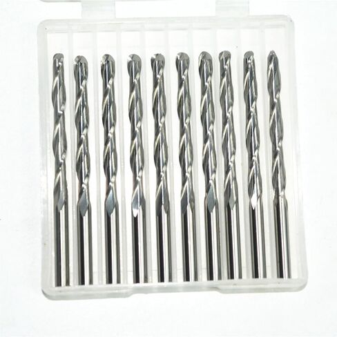 3.175mm*28mm-10pcs, 2 Flutes Ball Head End Mill,CNC Wood milling Cutter,Solid Carbide Woodworking Relief Bit in Saudi Arabia