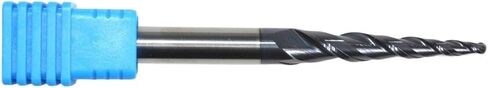 HRC55 Solid Carbide D6*R1*30.5 * 75L TiALN Coated Taper Ball Nose End Mill,Cone milling Cutter,Spherical Woodworking Router bit(1PCS) in Saudi Arabia