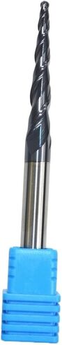 HRC55 Solid Carbide D6*R1*30.5 * 75L TiALN Coated Taper Ball Nose End Mill,Cone milling Cutter,Spherical Woodworking Router bit(1PCS) in Saudi Arabia