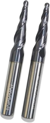 HRC55 CARBIDE الصلبة D6*R1*20*50L TiAln مطحنة أنف أنف مفترس ، مخروط مخروط ، بتات الخشب الكروية (5pcs) in Saudi Arabia