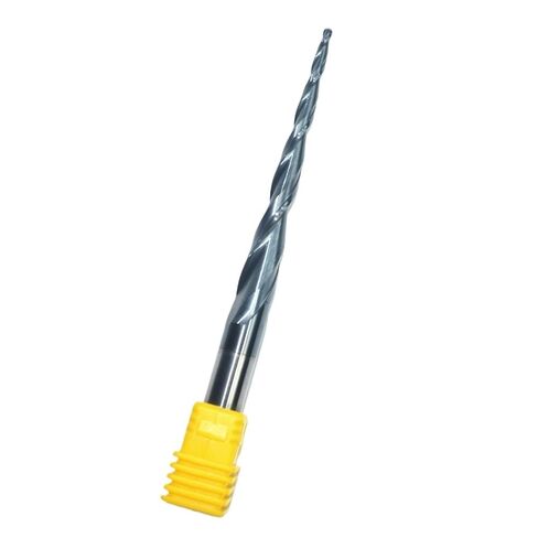 HRC55 Solid Carbide D8*R1*60 * 100L TiALN Coated Taper Ball Nose End Mill,Cone milling Cutter,Spherical Woodworking Router bit(5PCS) in Kuwait