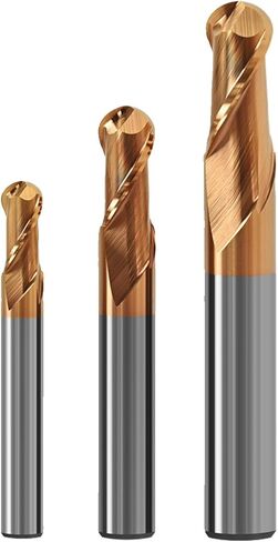 1-20mm-1pc HRC60 2 Flute Ball Nose CNC Carbide End Mill ، Bit Woodworking Trouter ، Cutter Tungsten Steel Milling (0002) in Saudi Arabia