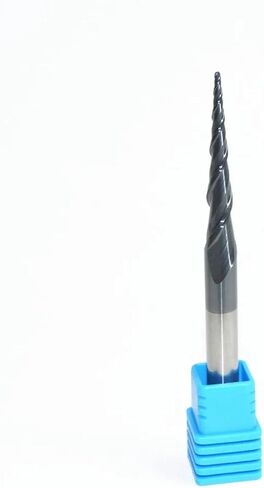 HRC55 CARBIDE الصلبة D6 * R0.5 * 30.5 * 75L TiAln مطحنة الكرة المغلقة المغلفة ، مخروط طحن ، بتات خشبية كروي (1PCS) in Saudi Arabia
