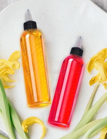 20 Pcs 8oz Plastic Squeeze Bottles with Twist Top Cap, 250ml Clear Dispensing Bottles, Empty Squirt Bottle for Liquids, Sauces, Arts, Crafts, Travel in Kuwait