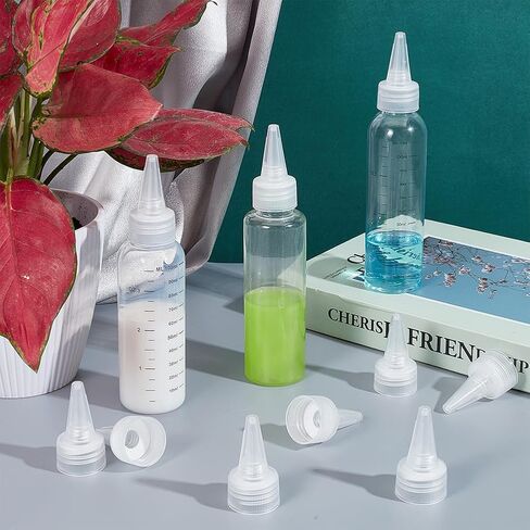 OLYCRAFT 100PCS 24/410 CESSE BOTTE CAPS CLAY BOTTLES CAP استبدال 0.9 بوصة زجاجة بلاستيكية تعصر الرؤوس البلاستيكية تويست أغطية لزجاجات الضغط على غطاء in Saudi Arabia